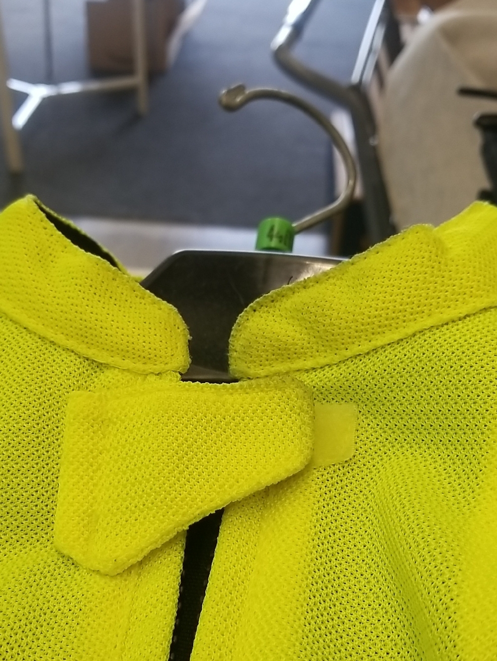 Womwns High-Visibility Yellow & Black Mesh Motorcycle Jacket - Picture 5 of 6